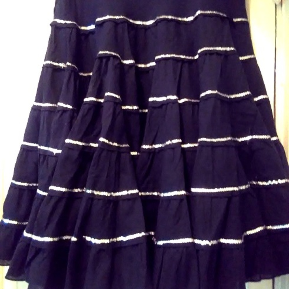 Black sequin skirt